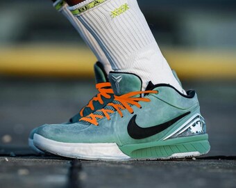 Neon Orange Undefeated Shoelaces UNDFTD for Kobe Shoes, Air