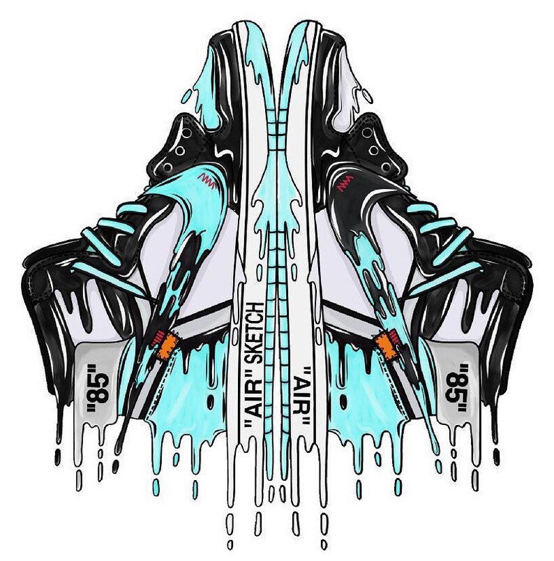 4 Sneakerhead Sticker Pack Jordan 1 Cactus Jack / off White Etsy