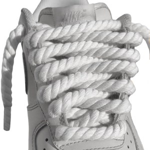 Thick Rope Shoe Laces Cream Sail Off White Braided Shoelaces Travis SB Dunk