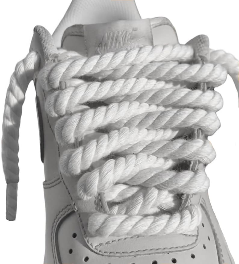 Thick Rope Shoe Laces Cream Sail Off White Braided Shoelaces Travis SB Dunk 