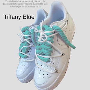 Super Chunky Thick Braided Rope AF1 Shoelaces for Air Force 1, Dunks, Jordans & more!