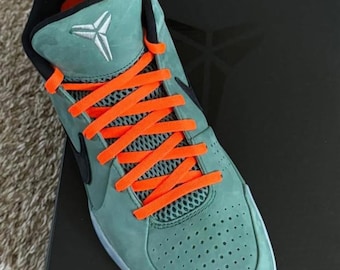 Neon Orange Undefeated Shoelaces UNDFTD for Kobe Shoes, Air Force