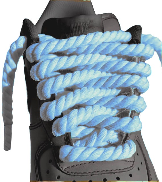 Super Chunky Thick Braided Rope AF1 Shoelaces for Air Force 1, Dunks,  Jordans & More 