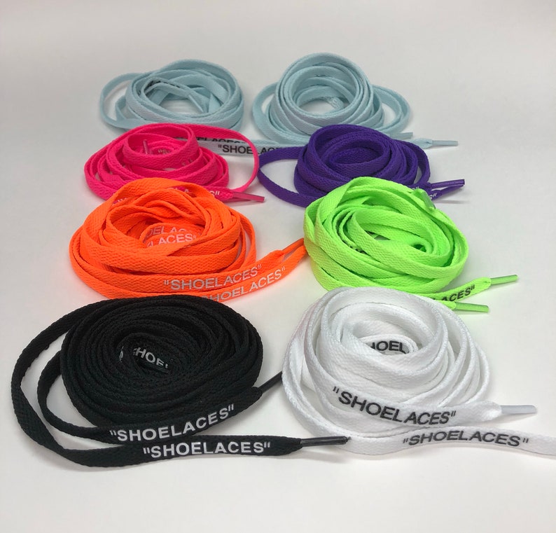 Off White Replacement 'SHOELACES' Shoe Laces 