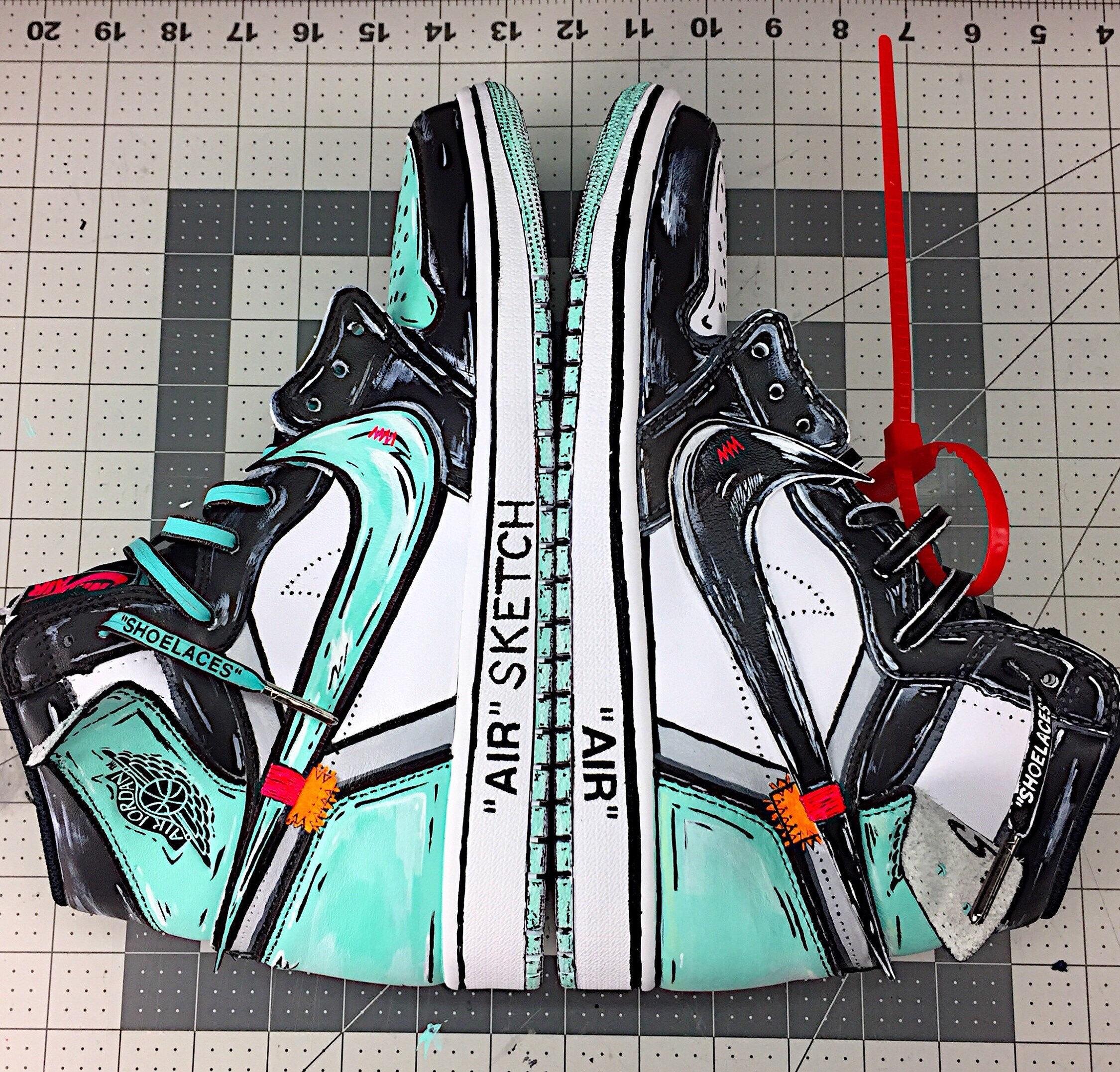 4 Sneakerhead Sticker Pack Jordan 1 Cactus Jack / off White Etsy