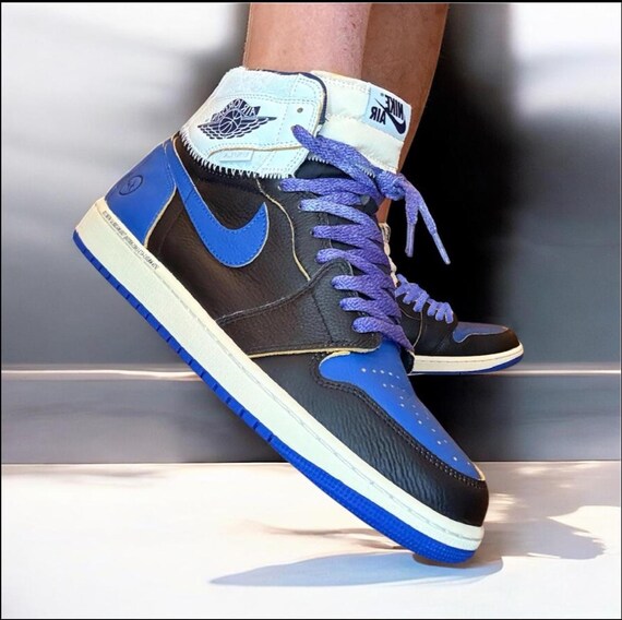 1985 Vintage Aged Distressed Knit Shoelaces for Jordan 1, Fragment Design, Union LA Factory Nike Length Laces Shoestrings