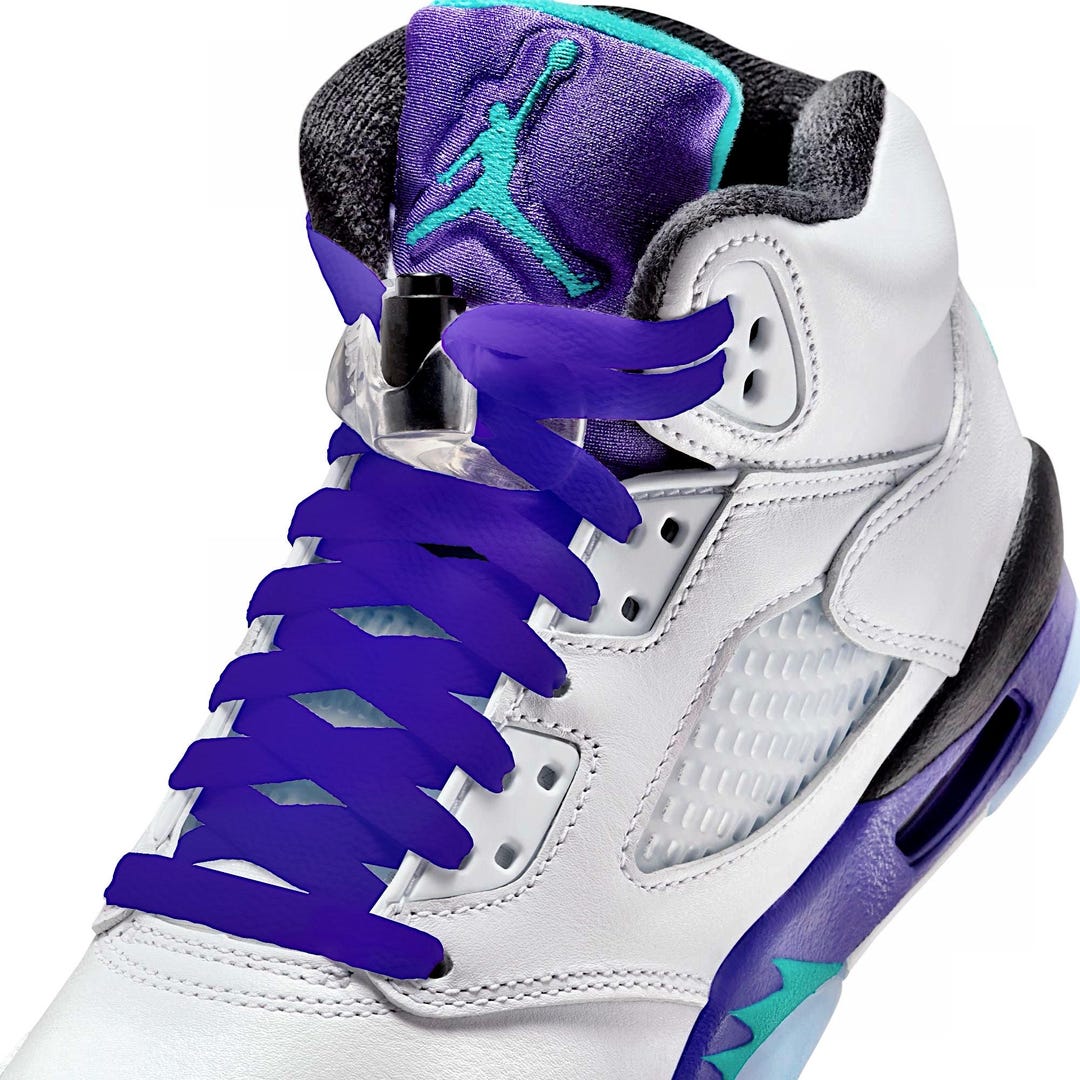 purple lace jordans