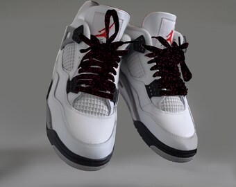 jordan 4 white cement laces