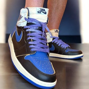 Vintage Distressed Knit Aged Shoelaces for Jordan 1, Air Force 1 & More! image 1