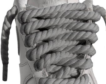 靴*ー様 トポロジー BRAIDED O-ROPE ベージュ Thick Rope Shoe Laces Cream Sail off White Braided Shoelaces