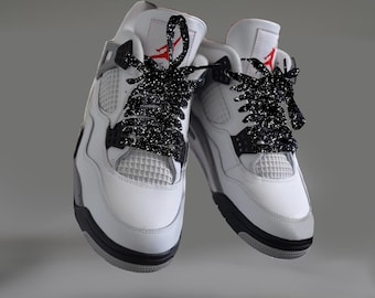 Loose Lace Air Jordan Lace Length AJ4 Speckle Print Shoelaces