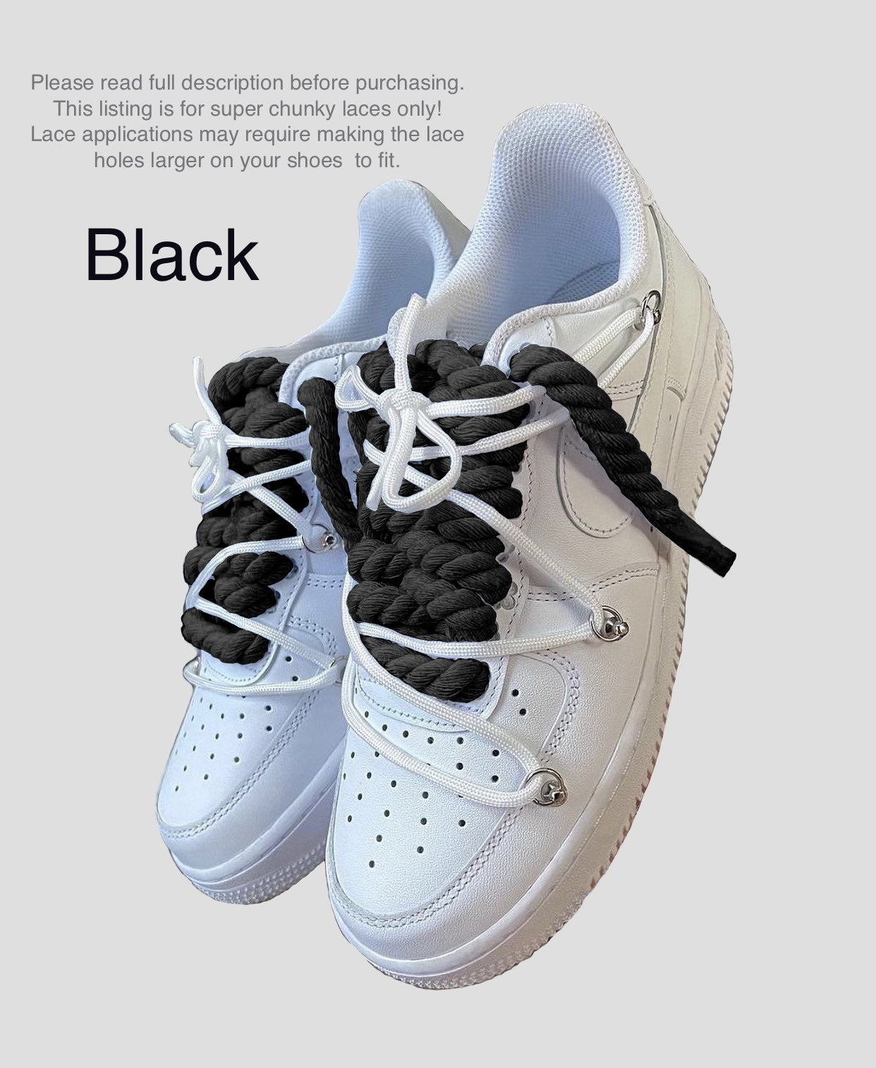 Nike Air Force 1 ホワイト ロープシューレース - 靴 Nike Air Force 1 ホワイト ロープシューレース - 靴