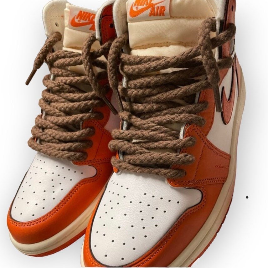 brown jordan 1 laces