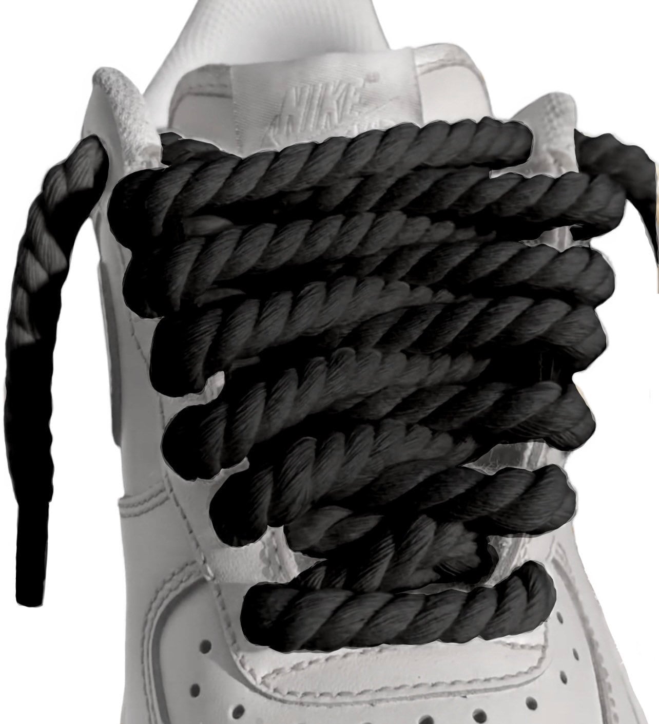 Super Chunky Thick Braided Rope AF1 Shoelaces for Air Force 1, Dunks,  Jordans & More 