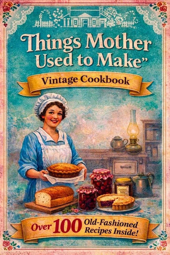 Vintage Things Mother Used to Make Cookbook — Over 100 OLD-TIME RECIPES Breads Cakes Pies Preserves & Household Hints Rare Pdf Download