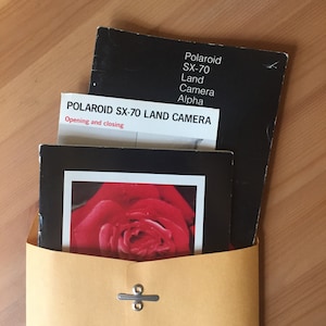 Original vintage Polaroid SX-70 Land Camera Literature - Manual, How to Take SX-70 Pictures, Operation | Sonar | Alpha