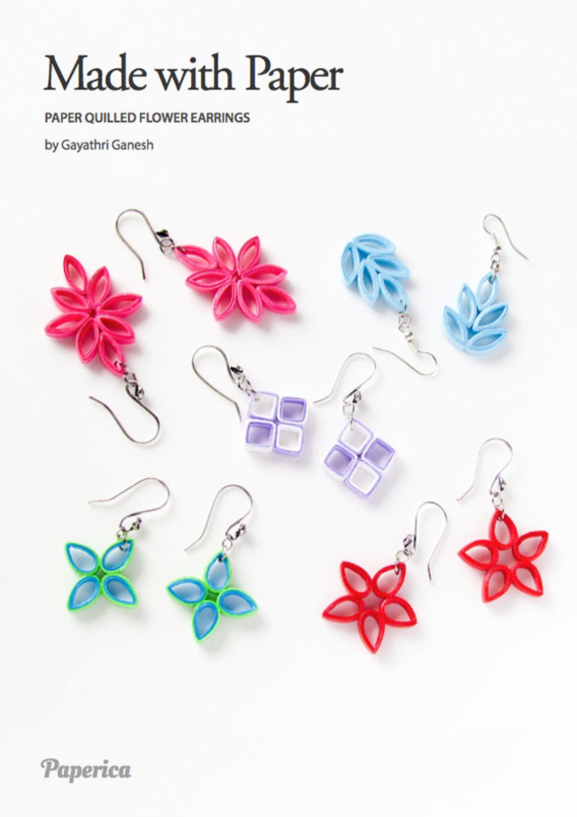 DIY Paper Quilling jewelry tutorial Paper Quilled flower Etsy