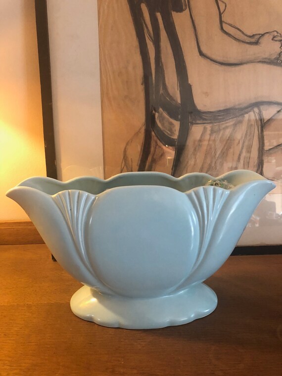Beautiful Vintage Dartmouth Pottery Vase Pale Green Etsy