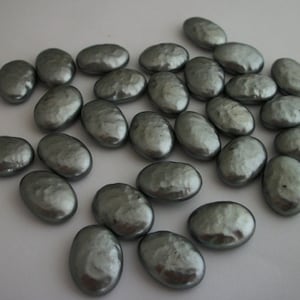 Vintage Miriam Haskell Glas Barock Perlen ovale Cabochons 18x13mm