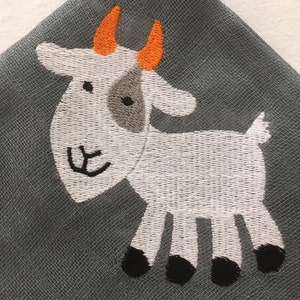 Embroidery Design Goat 4'x4' DIGITAL DOWNLOAD PRODUCT image 4