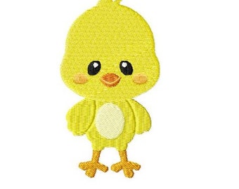 Embroidery Design Chick 4'x4' - DIGITAL DOWNLOAD PRODUCT