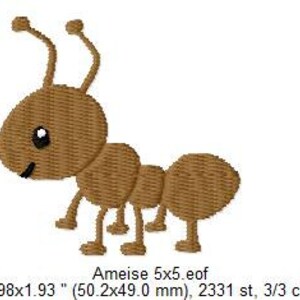 Fichier de broderie Ant 5 x 5 SOFORTDOWNLOAD image 3