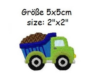 Embroidery Design Loaded Truck 2'x2' - DIGITAL DOWNLOAD PRODUCT