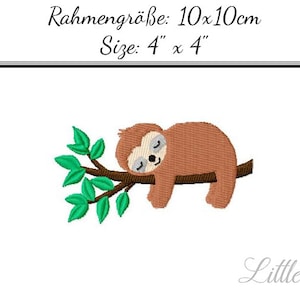 Embroidery Design Sloth 2,8&#39; - DIGITAL DOWNLOAD PRODUCT