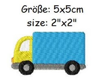 Embroidery Design Truck 2'x2' - DIGITAL DOWNLOAD PRODUCT