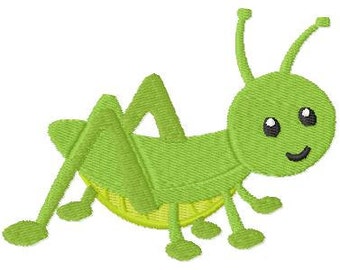 Embroidery design grasshopper 4'x4' - DIGITAL DOWNLOAD PRODUCT