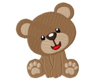 Embroidery Design Sitting Teddybaer 4'x4' - DIGITAL DOWNLOAD PRODUCT