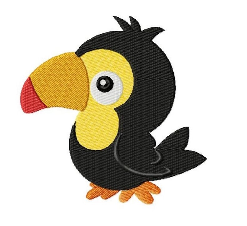 Embroidery design tucan 4x4 digital download  etsy