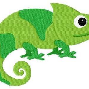 Embroidery Design Chameleon 4'x4' - DIGITAL DOWNLOAD PRODUCT