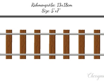 Stickdatei "gerade Schiene" 13x18 - SOFORTDOWNLOAD