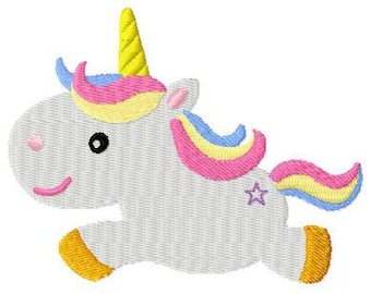 Embroidery Design Cute unicorn 4x4' - DIGITAL DOWNLOAD PRODUCT