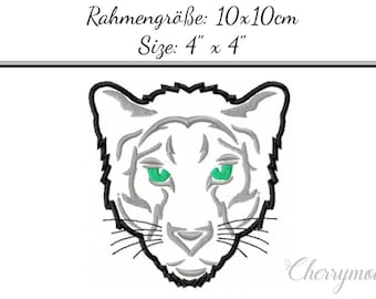 Embroidery Design Black Panther Appliqué 4'x4' - DIGITAL DOWNLOAD PRODUCT