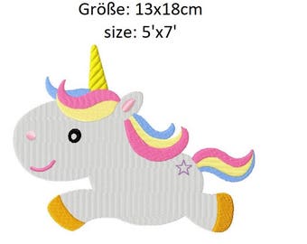 Embroidery Design Cute unicorn 5x7' - DIGITAL DOWNLOAD PRODUCT