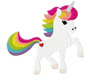 Stickdatei "Regenbogeneinhorn" - SOFORTDOWNLOAD