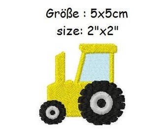 Embroidery Design Tractor 2'x2' - DIGITAL DOWNLOAD PRODUCT
