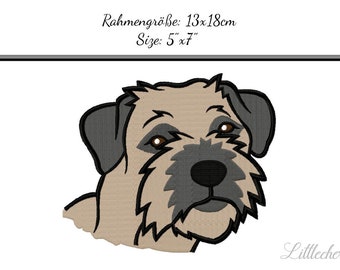 Plik do haftu "Border Terrier" 13x18 - natychmiastowe pobranie