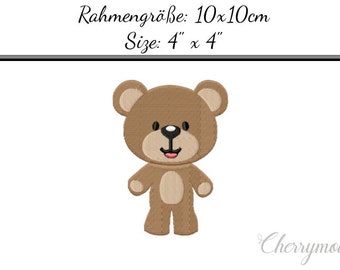 Embroidery Design Teddy 4'x4' - DIGITAL DOWNLOAD PRODUCT