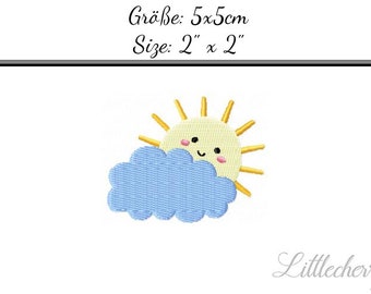 Stickdatei "Heitere Sonne" 5x5 - SOFORTDOWNLOAD