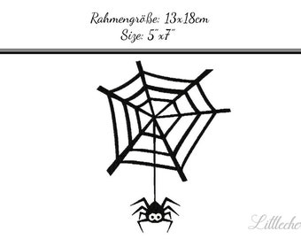 Stickdatei "Spinne im Netz 13x18" - SOFORTDOWNLOAD