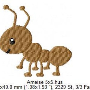 Fichier de broderie Ant 5 x 5 SOFORTDOWNLOAD image 2