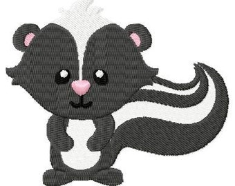 Embroidery Design Skunk 4'x4' - DIGITAL DOWNLOAD PRODUCT