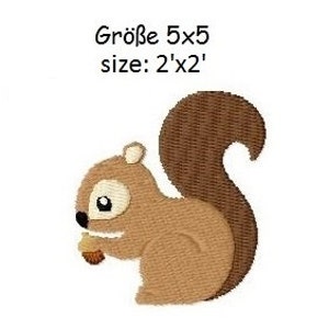 Embroidery Design Squirrel 2&#39;x2&#39; - DIGITAL DOWNLOAD PRODUCT