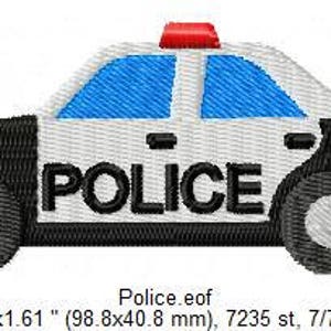 Embroidery Design Police 4'x4' DIGITAL DOWNLOAD PRODUCT image 3