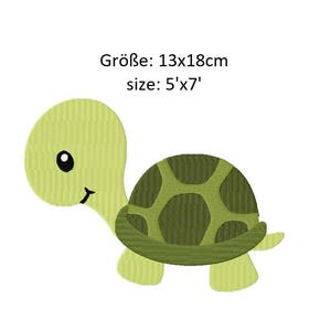 Embroidery Design Turtle 5&#39;x7&#39; - DIGITAL DOWNLOAD PRODUCT