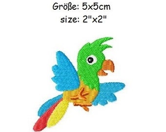 Embroidery Design Parrot 2'x2' - DIGITAL DOWNLOAD PRODUCT