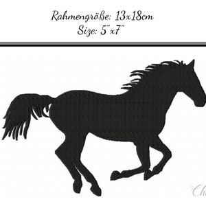 Embroidery Design running horse 5&#39;x7&#39; - DIGITAL DOWNLOAD PRODUCT